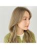 小顔カット+リタッチケアカラー+髪質改善ハホニコトリートメント【新宿】