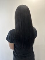 ガルボヘアー 心斎橋店(garbohair)&nbsp;プルエクステ黒髪ロング心斎橋エクステストレートスタイル