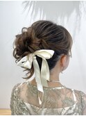 ふんわりお団子ヘア/アップスタイル