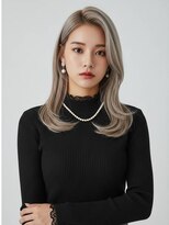 ネオリーブアイム 横浜西口店(Neolive aim)&nbsp;ワンカール/グレーベージュ/ブリーチ/くびレイヤー/横浜/sk16