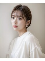 アグ ヘアー ネスト 茨木店(Agu hair nest)&nbsp;大人可愛い20代30代40代丸み小顔ショートボブマッシュ