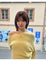 ウィリートーキョー 渋谷(WELLY TOKYO)&nbsp;【米澤りあちゃん♪】ワインレッド×くびれボブ