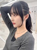 アッシュ 茗荷谷店(Ash)&nbsp;茗荷谷レイヤーカット韓国ダブルカラー顔周り前髪カットボブ