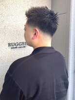 ラギッド 大野城店(RUGGED)&nbsp;アップバング 束感 ショート ツーブロック スキンフェード