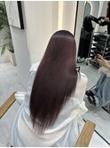 艶髪 カシスブラウン【福田れん】吉塚美容室 髪質改善 暖色