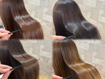 ヘアリゾートガーデン 浅草 蔵前店(Hair Resort Garden)の写真/指通り滑らかな美髪へ♪憧れの艶髪をに実現します☆高品質×コスパ◎のカット＋ケアカラーがお得♪浅草蔵前