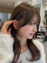 グレイン キャンバス 川崎(grain canvas.) 小顔に見せる顔まわりカット/顔まわりレイヤー