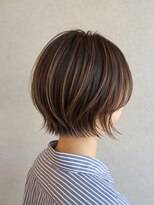 モック 蒲生四丁目店(moc) 女性らしいショートボブスタイル