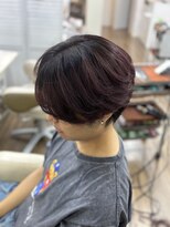 グロス 心斎橋(GLOSS)&nbsp;ワインレッドカラー×シースルーマッシュ