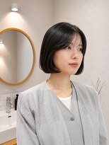 フォト 新宿三丁目(foto)&nbsp;髪質改善縮毛矯正地毛風ストレート切りっぱなしボブ