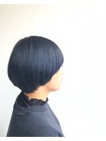 ヘアメイク オブジェ(hair make objet)&nbsp;ブルーブラック ショートマッシュ