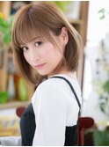 ★外国人風ハイトーンカラー前下がり小顔ボブ20代30代40代★7