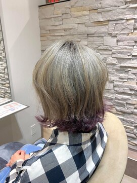 ヘアアンドメイク オプシス(Hair&Make OPSIS) ”ベージュ×裾カラー(ラベンダー)”のオシャレカラー♪