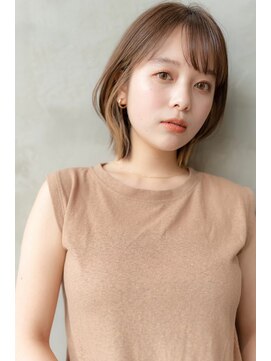 オースティン 流山おおたかの森(AUSTIN) 大人かわいい前髪セシルカットココアブラウンフリンジウェーブ