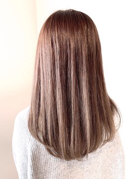 フレイムスヘアデザイン(FRAMES hair design) ピンクラベージュ×ハイライト