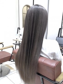 クアトログランシュ ひたちなか店(QUATRO×GranCieux) エアタッチバレイヤージュ×ミルクティーグレージュ