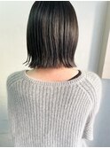 切りっぱなしボブ　外ハネボブ　簡単スタイリング
