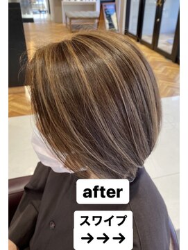 アースコアフュールボーテ 笛吹店(EARTH coiffure beaute) 脱白髪染め（クイックハイライト）