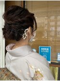 【Hair Libert'e】門田佳奈 結婚式 訪問着 留袖着付けヘアセット