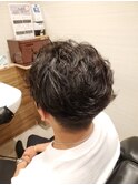 ポイントパーマ/刈り上げ/ウェーブ/好感度/マッシュ/2ブロック