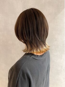 アイディール(:ideal) 20代30代40代☆ミニウルフ×インナーカラー