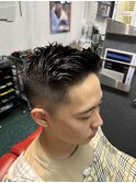 アップバングショート