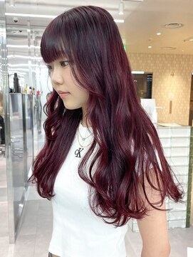 アイティーバイアルバム 藤沢店(IT by ALBUM) カシスレッド_エアリーロングピンクブラウン_ba470981