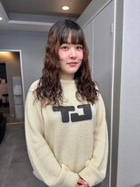 リブロ(LiBro) ココアベージュ大人ガーリーフェミニンロングデジタルパーマ
