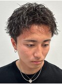 ソフトツイストスパイキーショート刈り上げ爽やか