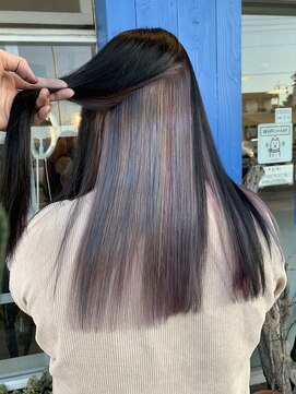 いろあそび 八王子 ブラック×ホワイトシルバー&ピンク&ブルー&バイオレット