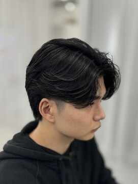 バース 梅田中崎町店(BIRTH) ニュアンスパーマセンターパートカルマパーマ韓国メンズパーマ