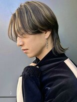 トルネード(TORNADO)&nbsp;ハイライトで色気 メンズカット 中性ウルフ バレイヤージュA0123