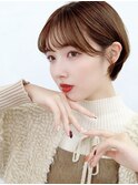 大人可愛いナチュラルショート