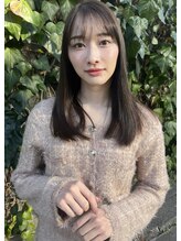 ディフィー 渋谷(defi)&nbsp;シースルーバング×ナチュラルストレート