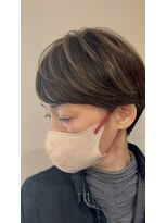 ドクターズサロン レラパール&nbsp;白髪ぼかし/大人ナチュラル/小顔レイヤー/すっきりショートボブ