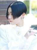 【松戸BULL】黒髪×前下がりスタイリッシュショート20代30代40代