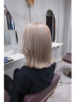 ピンク バイ アンジェリカ 瓢箪山店(PINQ by ANGELICA)&nbsp;#PINQ #セミロング #ダブルカラー