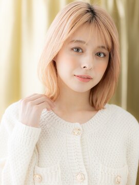 カバーヘア ブリス 川口(COVER HAIR bliss) 透明感ハイトーンカラーくびれヘア小顔ウルフボブY川口20代30代