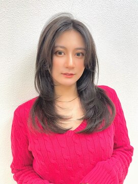 髪質改善/レイヤーカット/透明感グレージュカラー