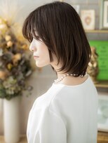 カバーヘア イヴ 戸頭店(COVER HAIR EVE)&nbsp;★ダークアッシュシャギー顔周りレイヤースタイル30代40代★1