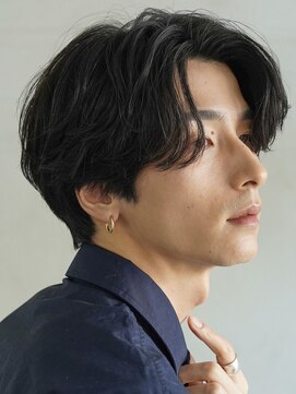 フィフス 渋谷(fifth) 渋谷大人ニュアンスパーマ/センターパート/フェザーパーマ/緩め
