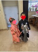 七五三　ヘアセット&着付け