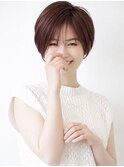 ナチュラルショートひし形ショートボブ白髪染め/メイキー本厚木