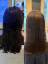 パーマ落としラボ アピッシュ 銀座(apish)&nbsp;パーマ落としストレートパーマ髪質改善然艶髪
