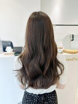ビューバイネオリーブ 用賀店(Beau'r by neolive)&nbsp;ストレートパーマ縮毛矯正ダークパープル夏ミルクブラウン[用賀]