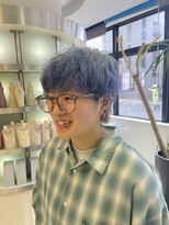 プランタン フォー ヘアー(printemps FOR HAIR)&nbsp;三本木担当モデル様/グラデーションカラー/ミニウルフ