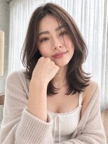 キース ヘアアンドメイク 恵比寿(kith. hair&make)&nbsp;顔まわりカット/フェイスレイヤー/透明感シアーブラウン