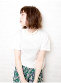 【イルミナカラー♪】クセを抑える切りっぱなしブラントボブ Noz