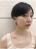 bibito マニッシュショート　丸みショート　センターパート　