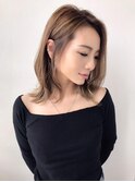 ミディアムウルフハイトーンカラー